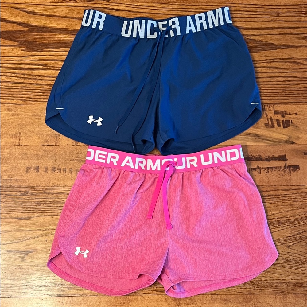Under Armour Kids' Shorts - Navy and Pink